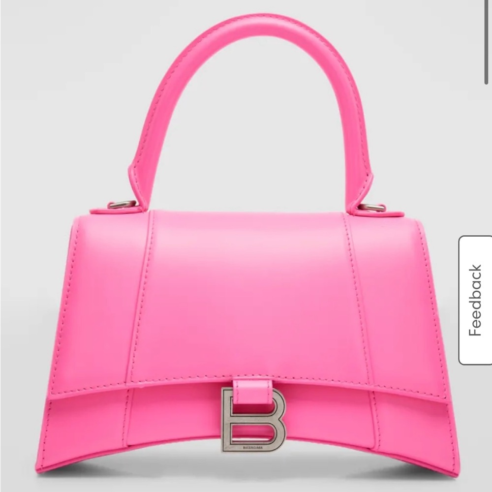 BALENCIAGA Hourglass Small
Leather Top-Handle Bag
Color: 5634 FLUO PINK